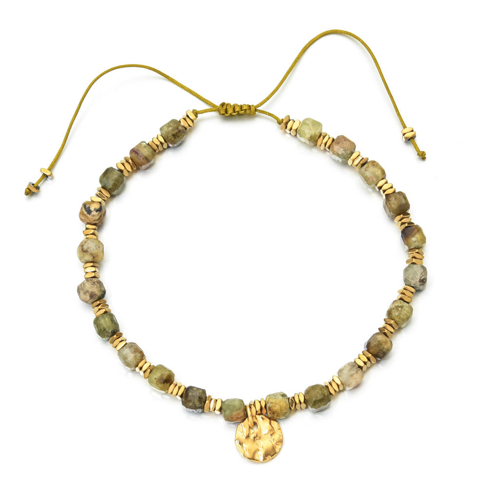 Wholesale Boho Style 4M Natural Stone Crystal Bracelet