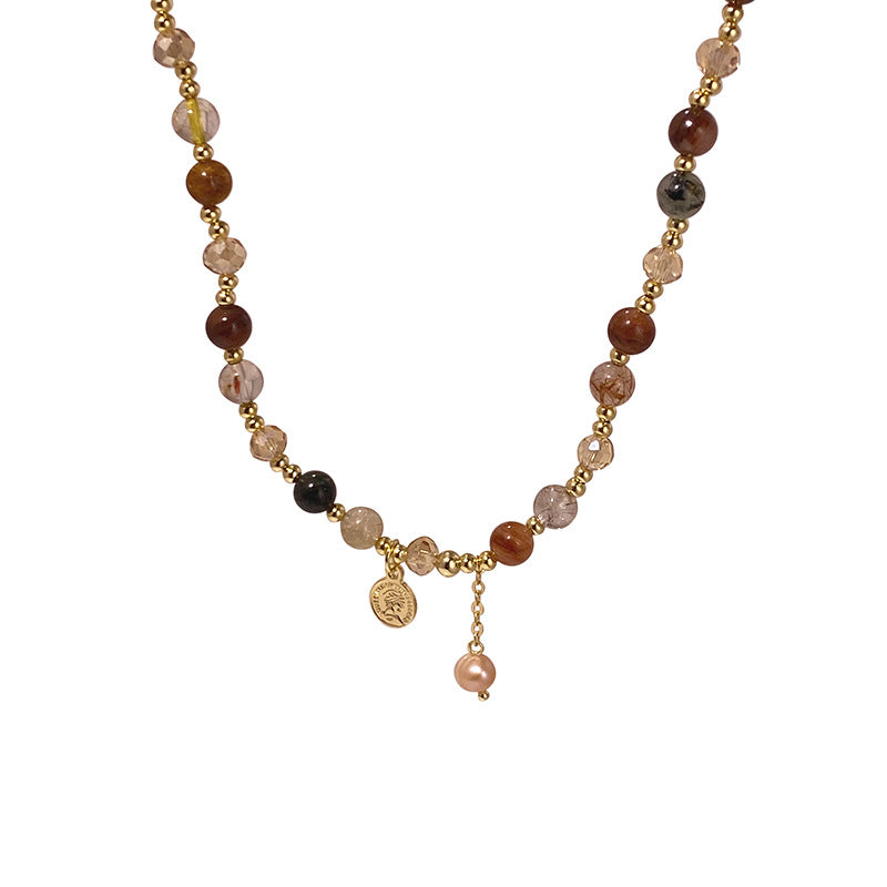 Wholesale Pearl Natural Stone Double Wrap Stretch Bracelet