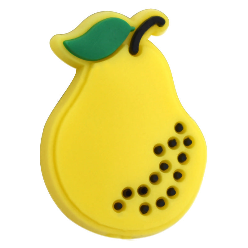 Wholesale  Random 100pcs/pack  Cute cartoon fruit series soft gel ballpoint pen beads