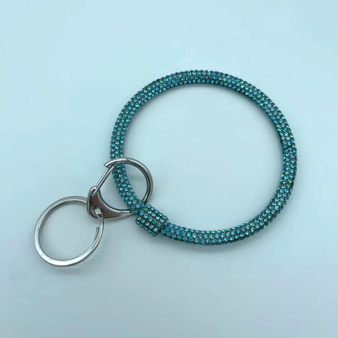 Wholesale rhinestone wrist silicone keychain