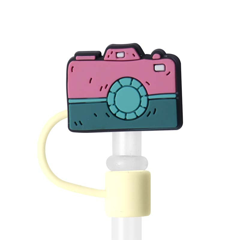 Wholesale 110pcs Cartoon Silicone Straw Cap Cup Accessories