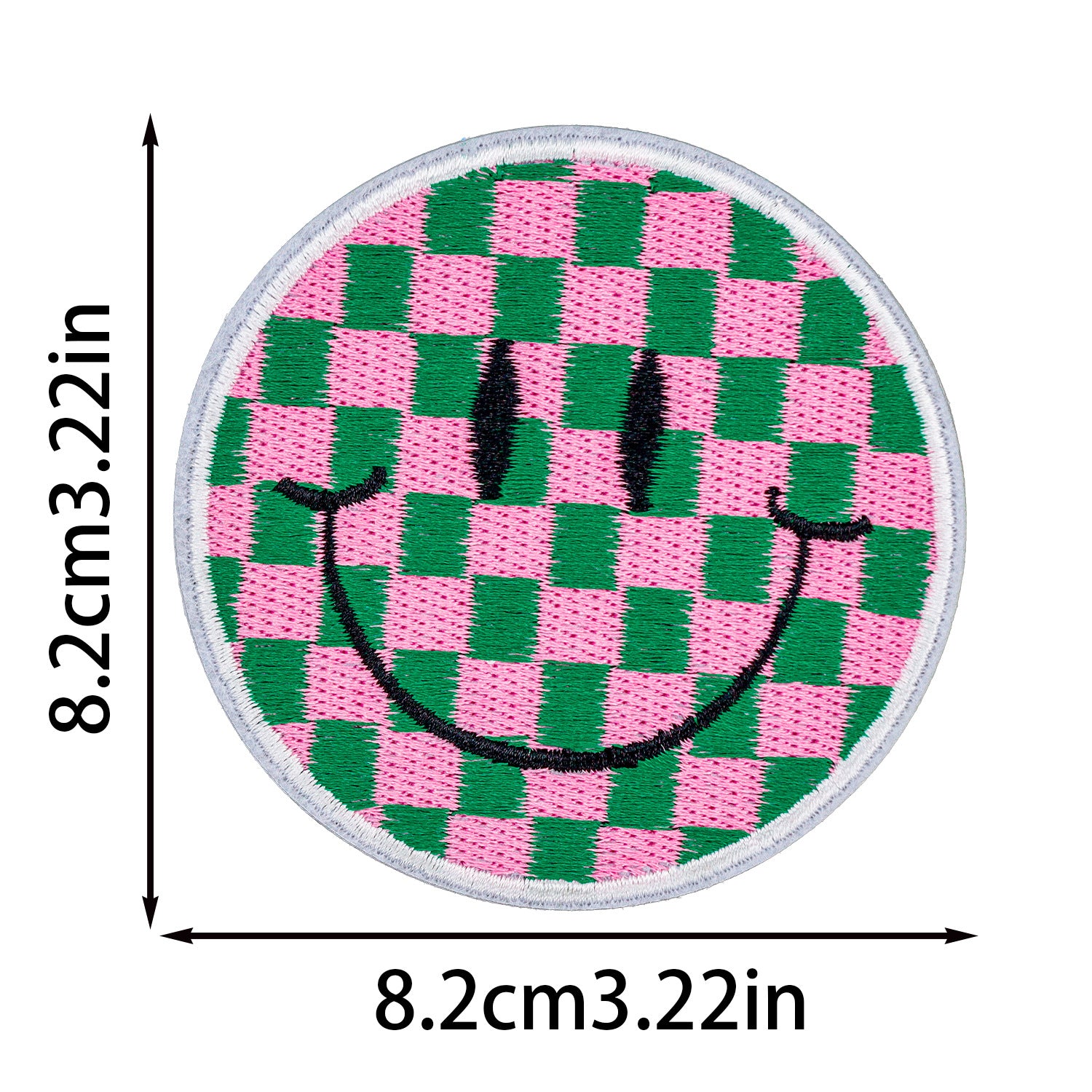 Wholesale Smiley Face Embroider Cloth Stickers Cartoon Round Embroider Stickers