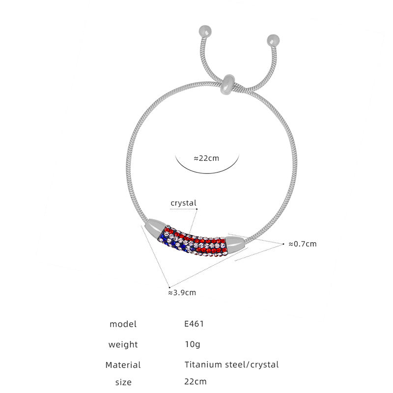 Wholesale Butterfly Heart Round Titanium Steel Bracelet