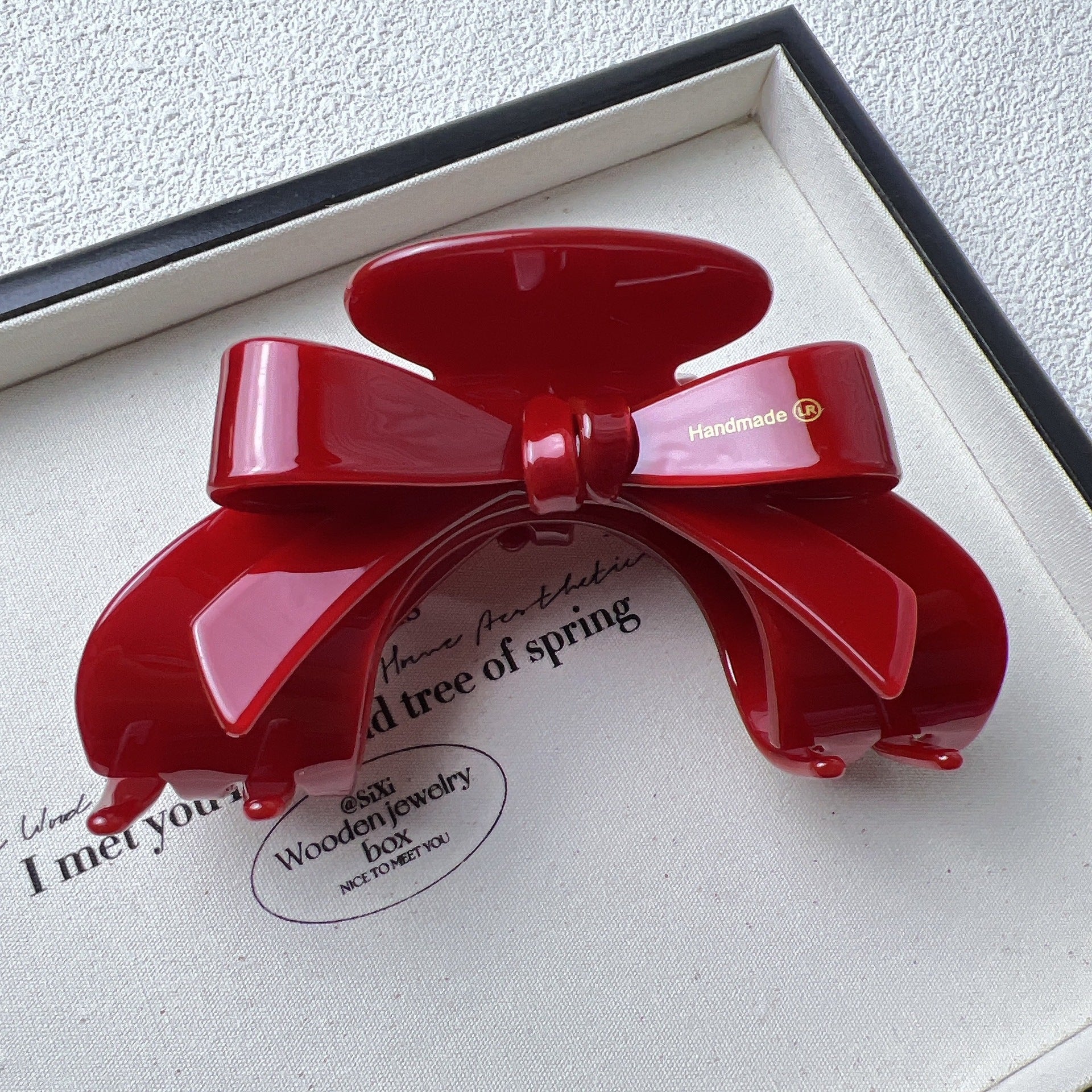 Wholesale Bow Acetate Arch Updo Shark Clip