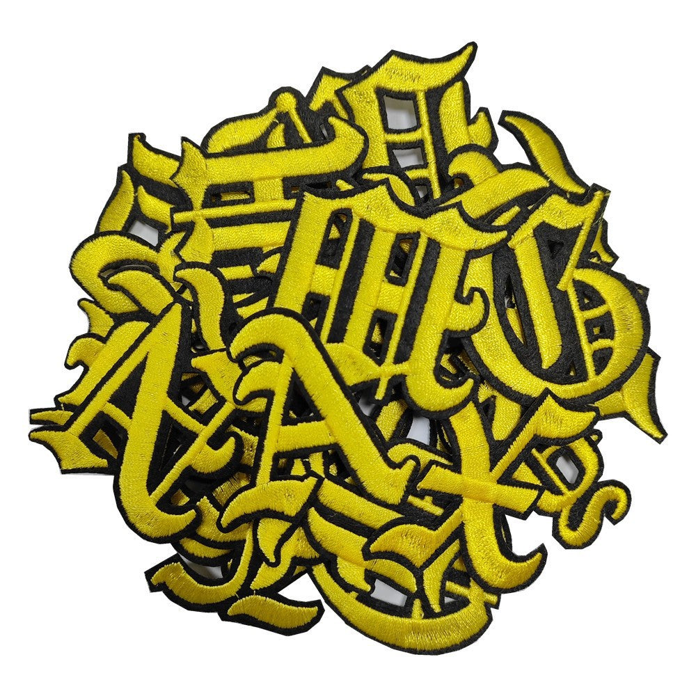 Wholesale A-Z alphabet embroidery patch