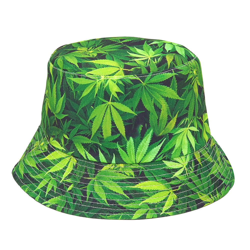 Wholesale Cotton Polyester Tropical Rainforest Plant Bucket Hat