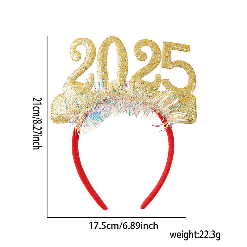 Wholesale Christmas New Year Sequins Decoration Holiday Party Headpieces Headband