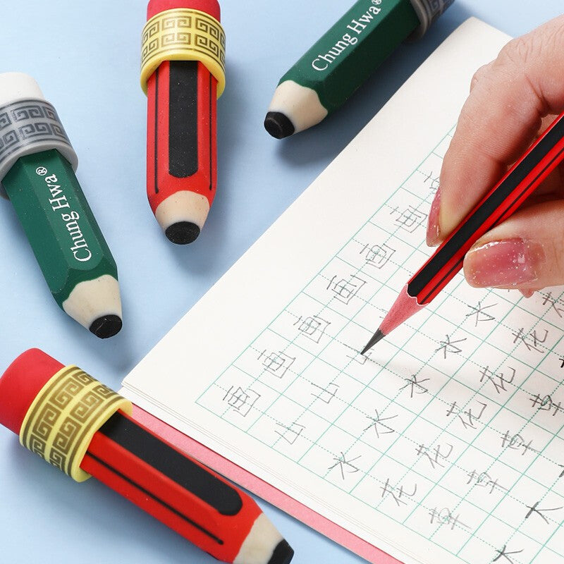 Wholesale Pencil Shaped 2B PVC Erasers