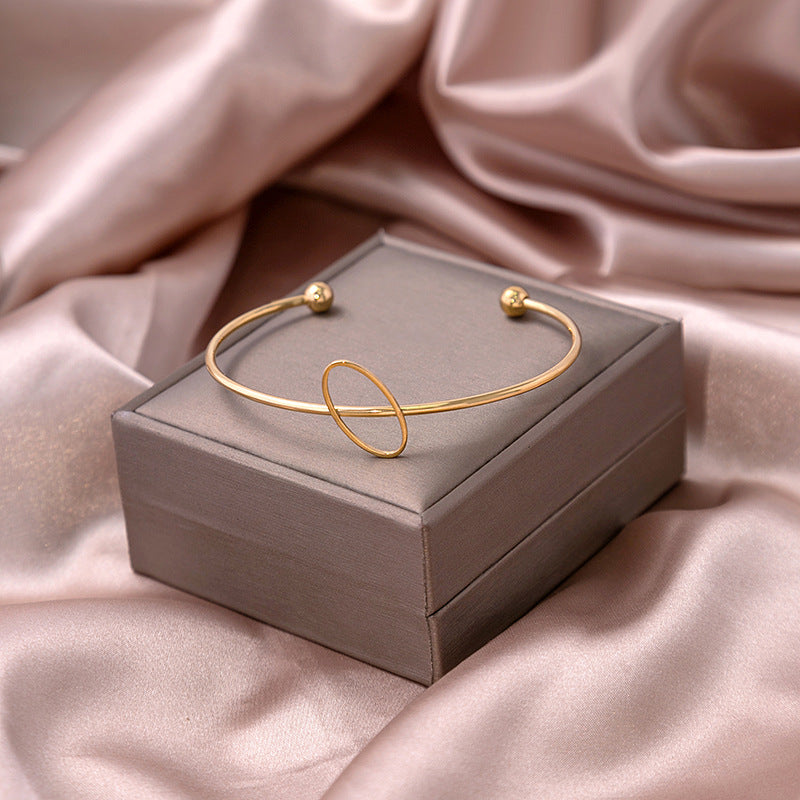 Wholesale Hollow Crescent Stainless Steel Bracelet