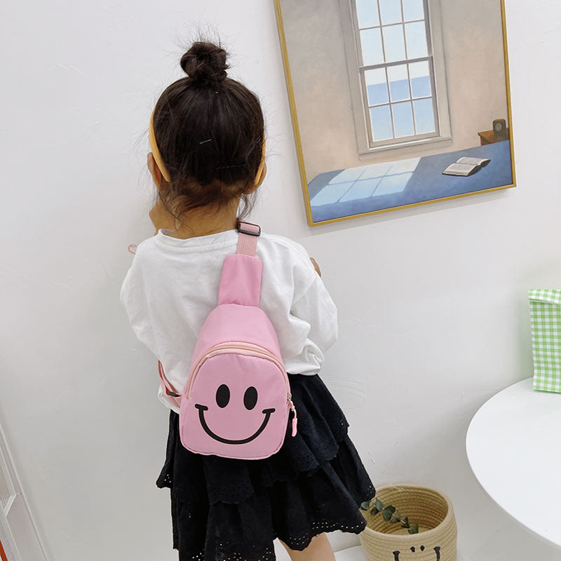Wholesale Children's Internet Celebrity Smiling Face Nylon Outdoor Bags