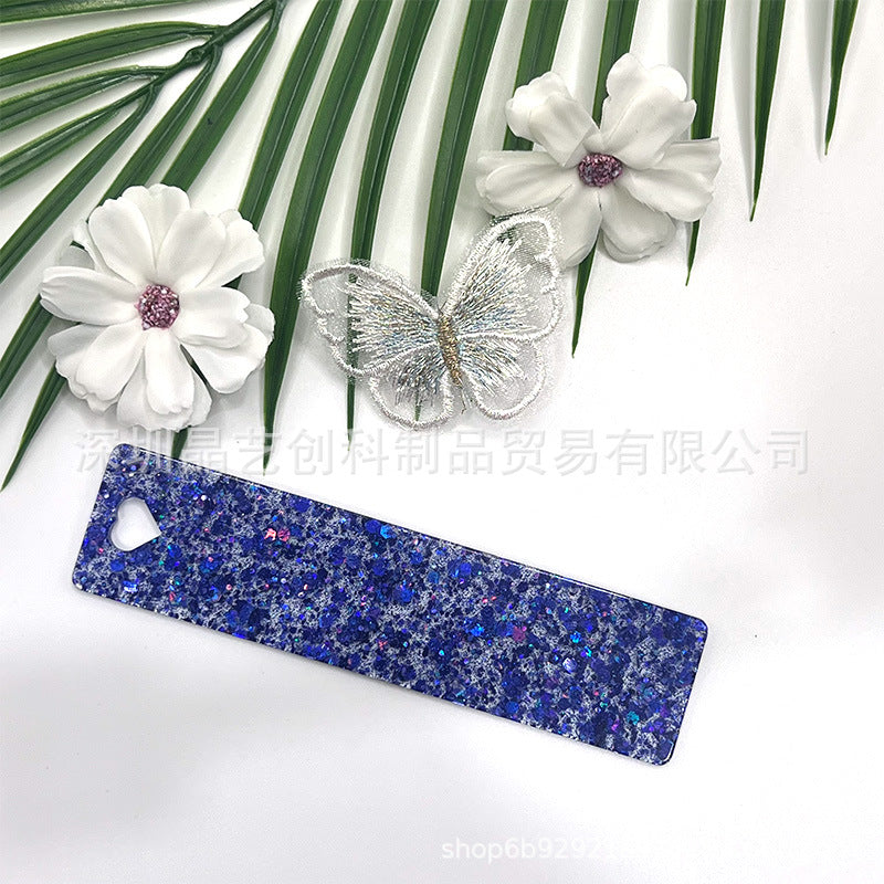 Wholesale 10pcs/pack Starry Sky Series Acrylic Bookmark DIY Pendant