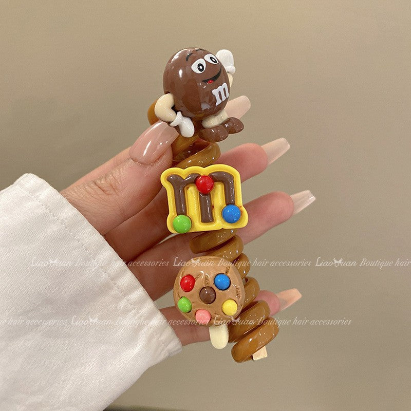 Wholesale Sweet Sunflower Bubble Braid Hair Artifact Ponytail High-end Telephone Line Hair Scrunchies