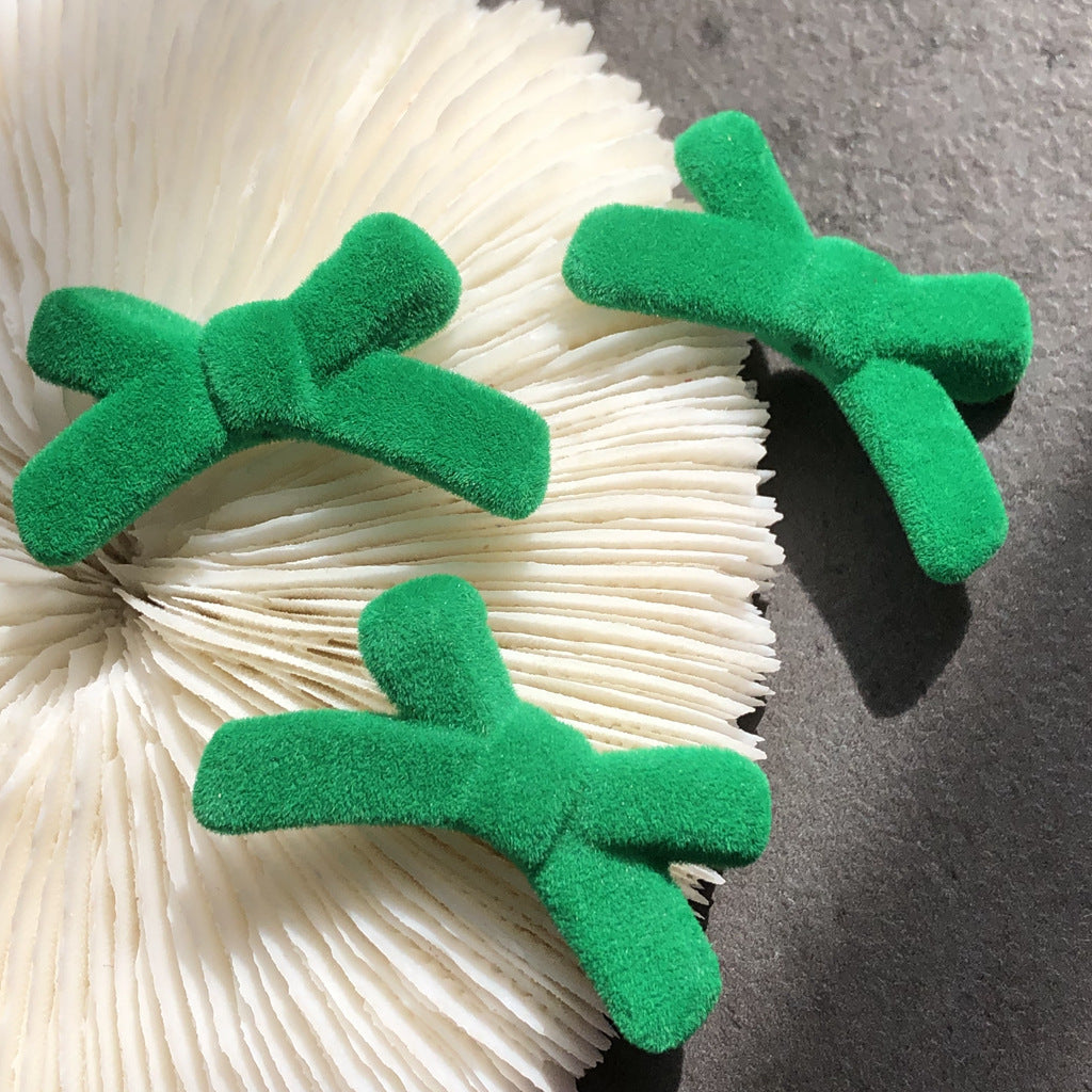 Wholesale 10PCS Flocking Cross Bow DIY Jewelry Accessories Beads