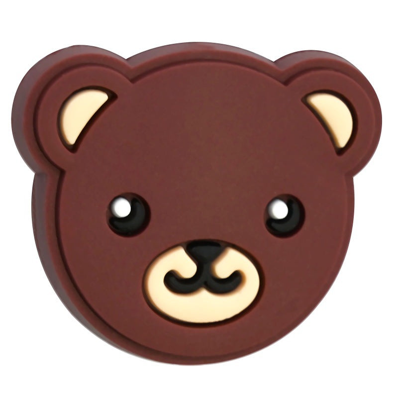 Wholesale  Random 100pcs/pack  Cartoon animal beaded PVC soft rubber beads