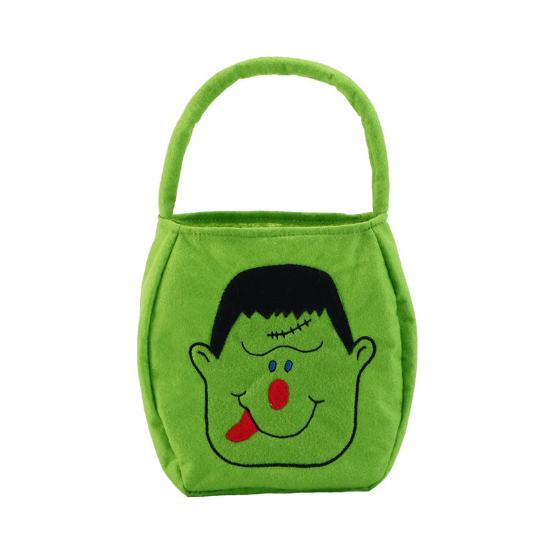 Wholesale Halloween Cloth Begging Sugar Bag Ghost Scene Decorations