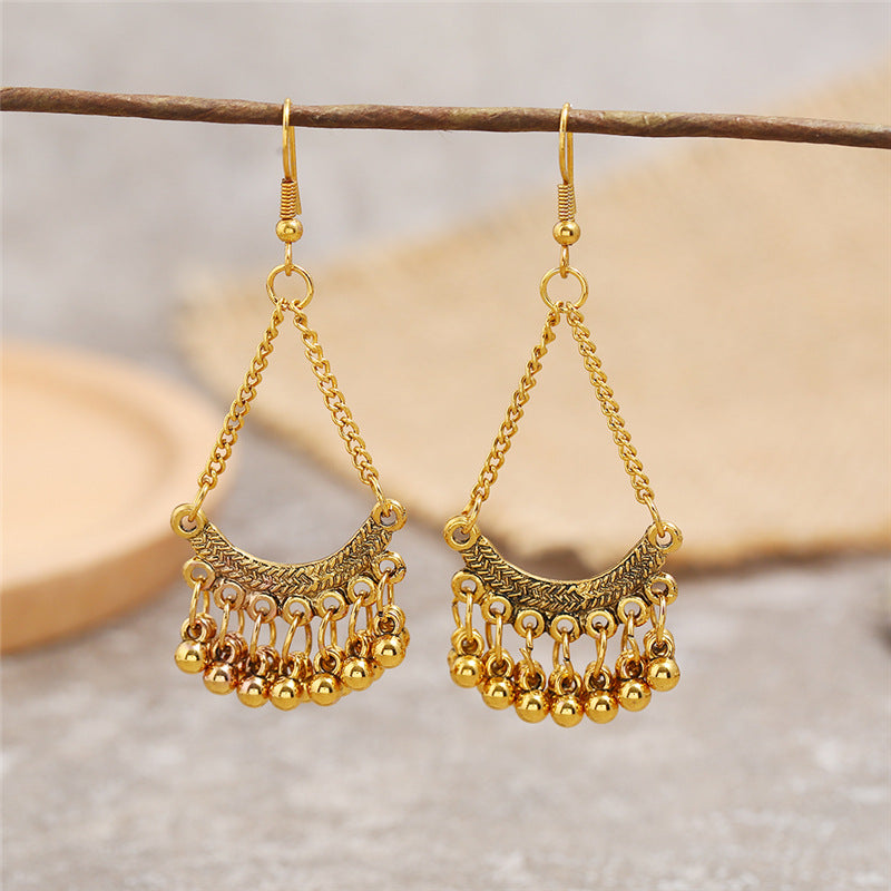Wholesale Painted Tassels Alloy Earrings