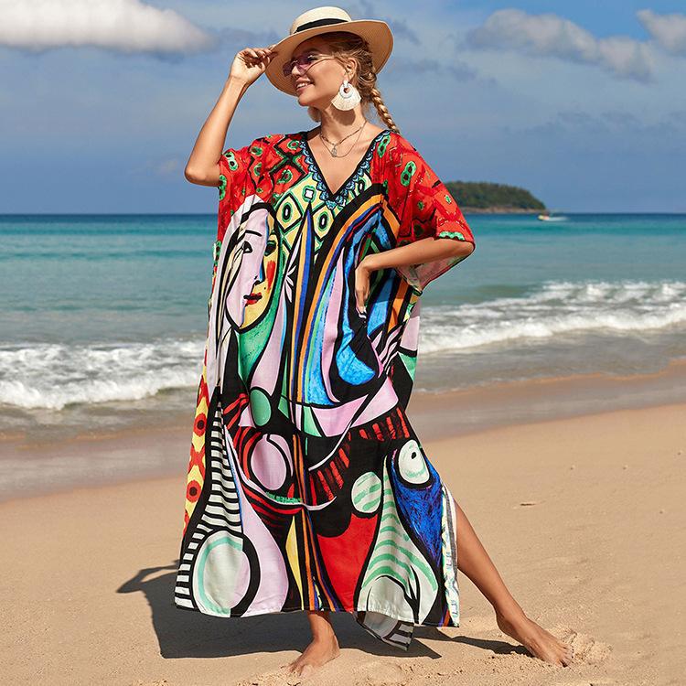 Wholesale Loose Robe Cotton Swimwear
