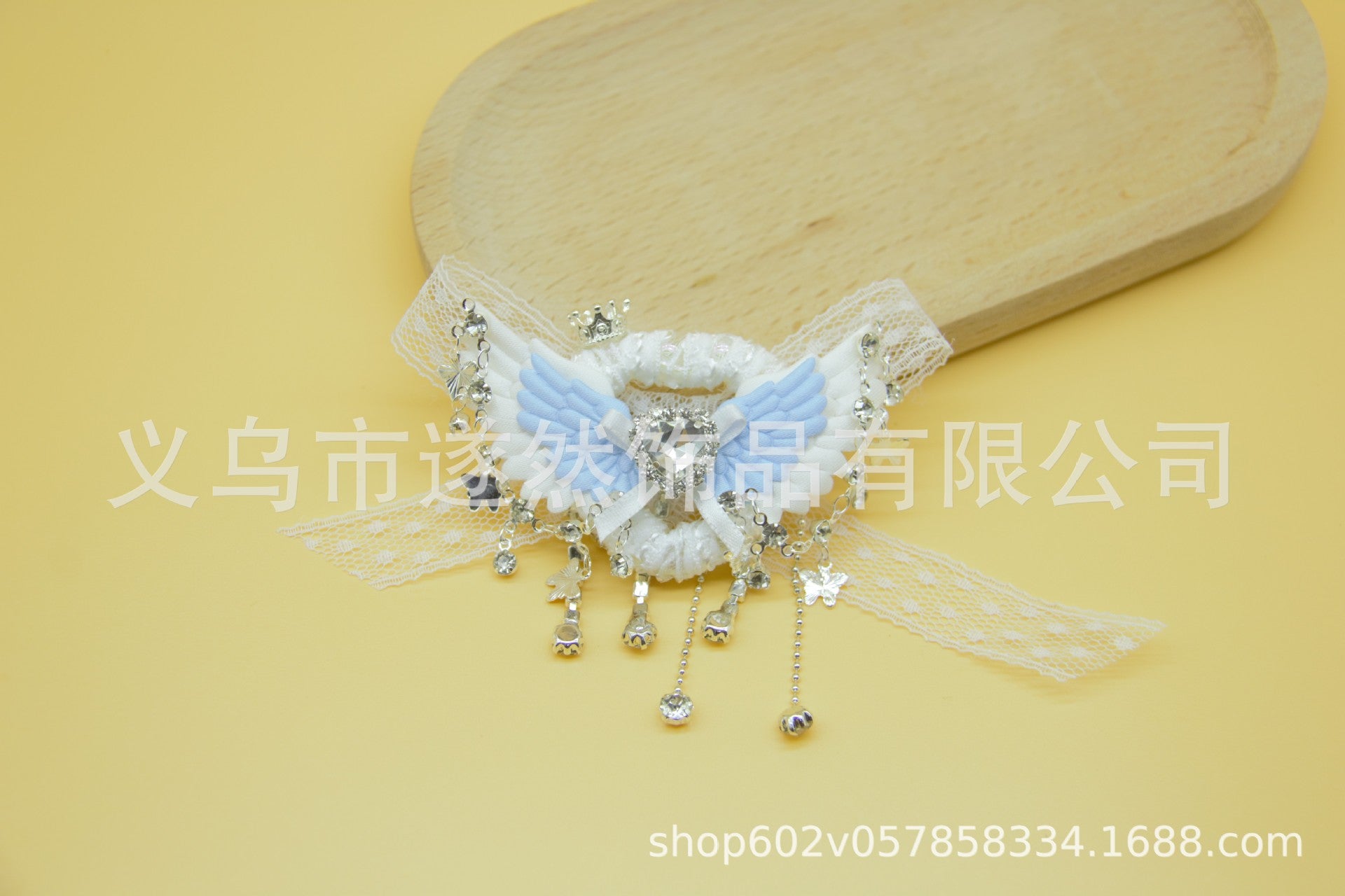 Wholesale 6pcs Heavy Industry High-quality Lace Bow Tassel Diamond DIY Jewelry Accessories