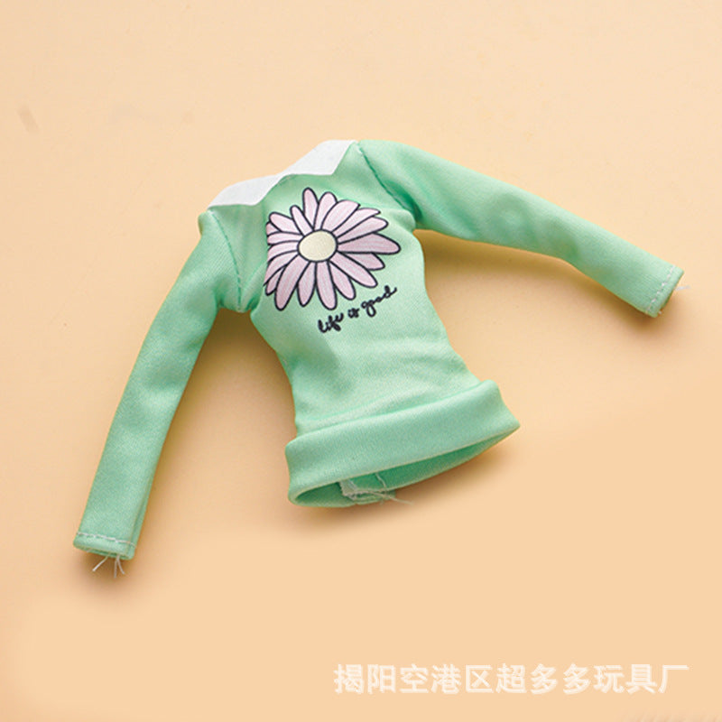 Wholesale Fresh Style Mini Design 11 Inch Autumn Clothes Single Piece Doll Clothes Fashionable for Teenagers