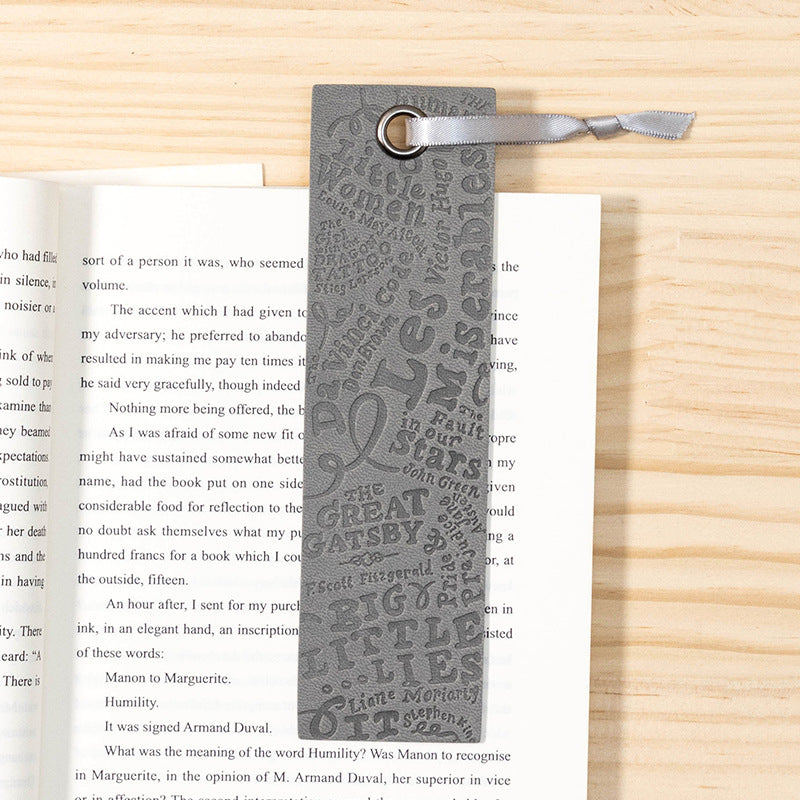 Wholesale Vintage English embossed leather bookmark