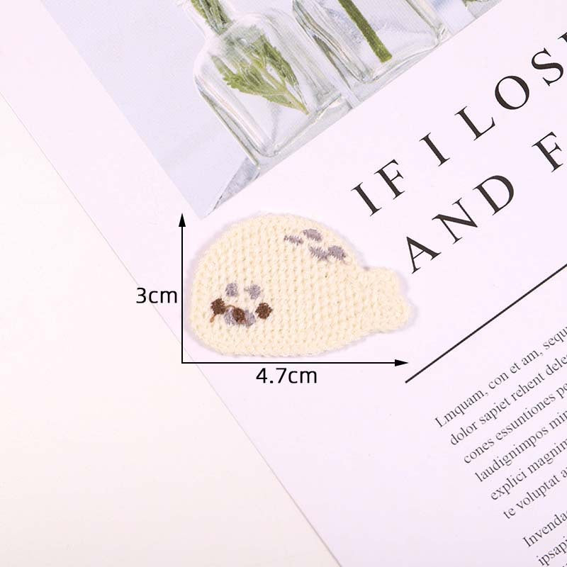 Wholesale 10pcs Cute Animal Head Cartoon Embroidery Patches