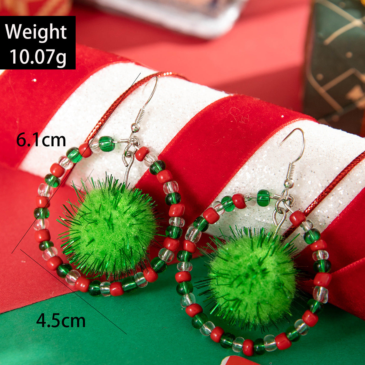 Wholesale Christmas tree bow earrings bell Christmas earrings
