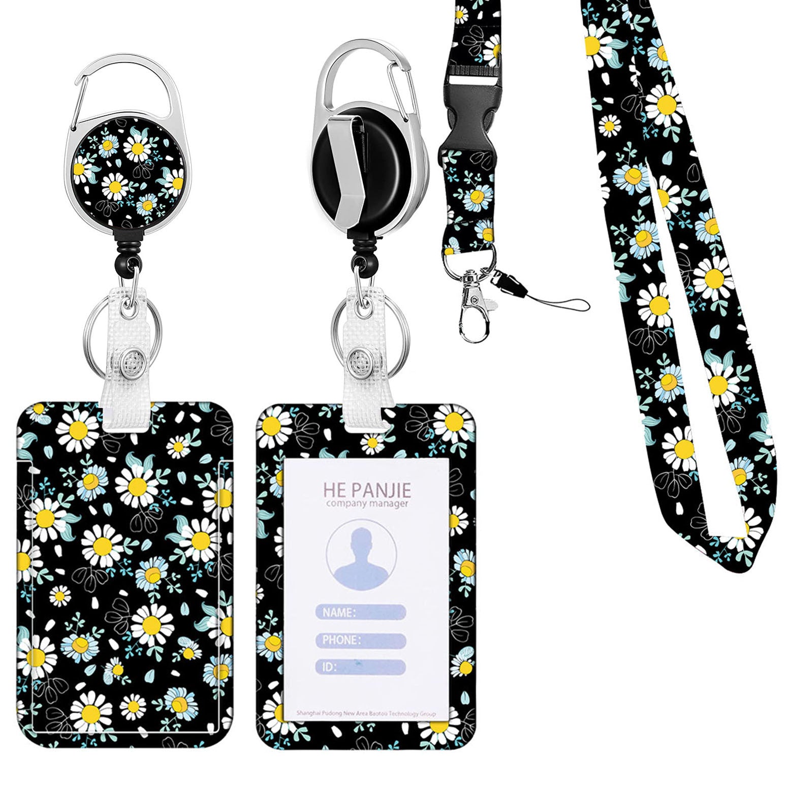 Wholesale Mobile Phone Hanging Chain Wrist Lanyard Key Pendant Push-and-close Slide Card Sleeve Retractable Buckle