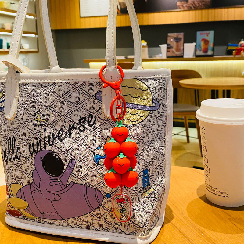 Wholesale Pvc Cute Fruit Jenga Keychain