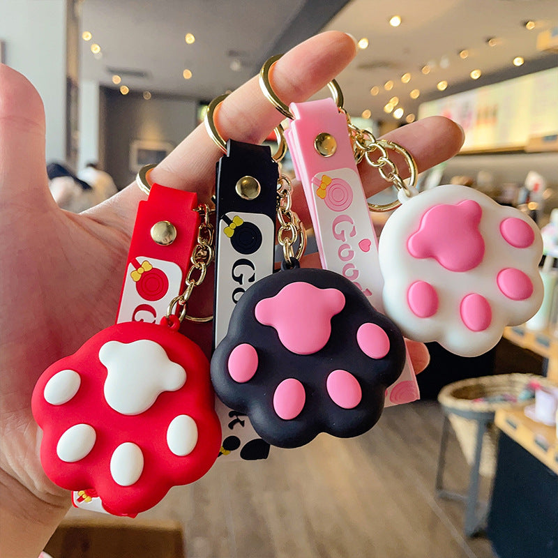 Wholesale PVC Cat Claw Keychains