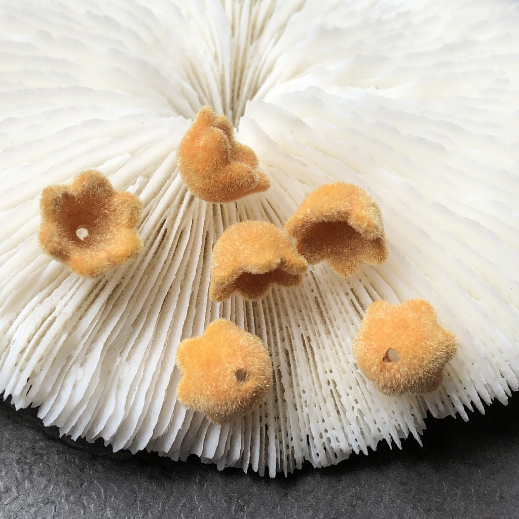 Wholesale 10PCS Flocked Colorful Lily of The Valley Beads