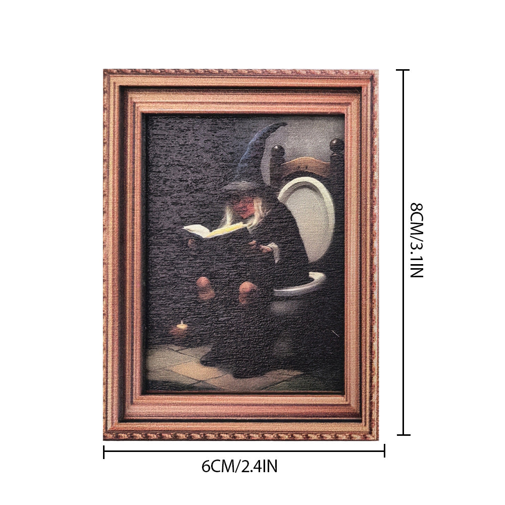 Wholesale vintage photo frame magnetic wooden poster fridge magnets