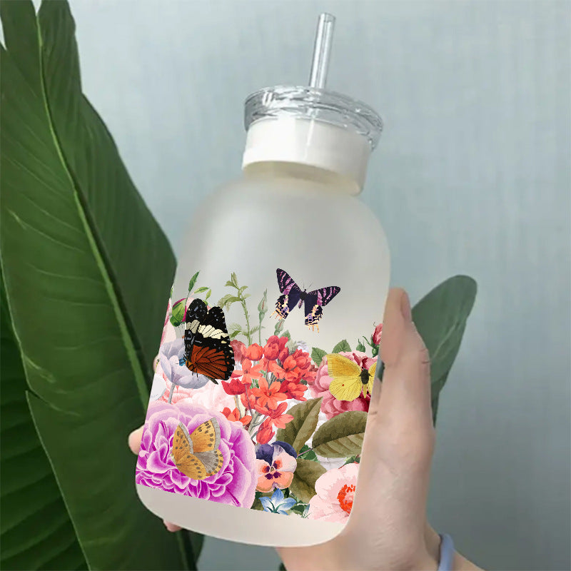 Wholesale cartoon printed cup stickers crystal logo