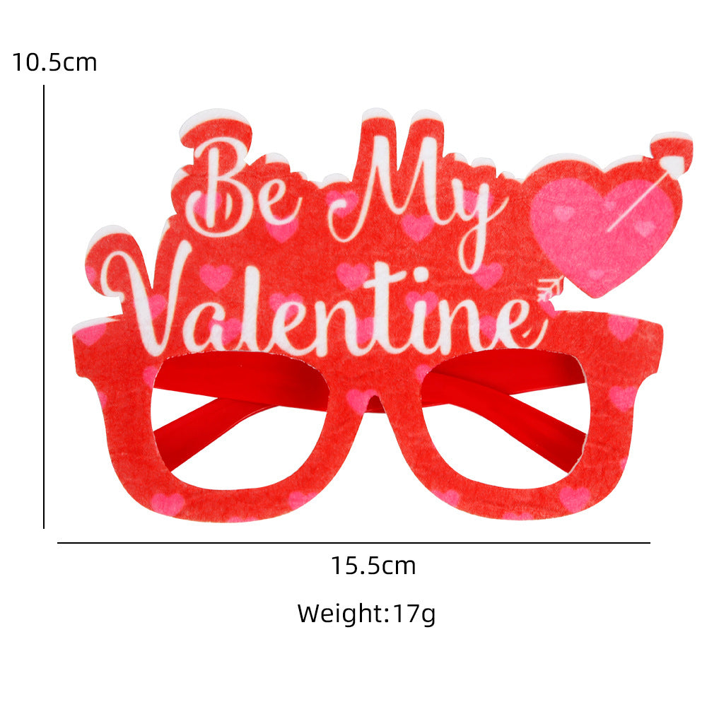 Wholesale Valentine's Day Glasses Party Decorations LOVE Love Glasses Frame Holiday Party Dress Up Photo Props