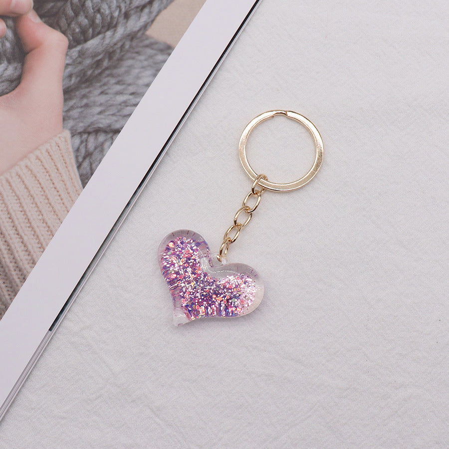 Wholesale Powder Acrylic Love Keychains