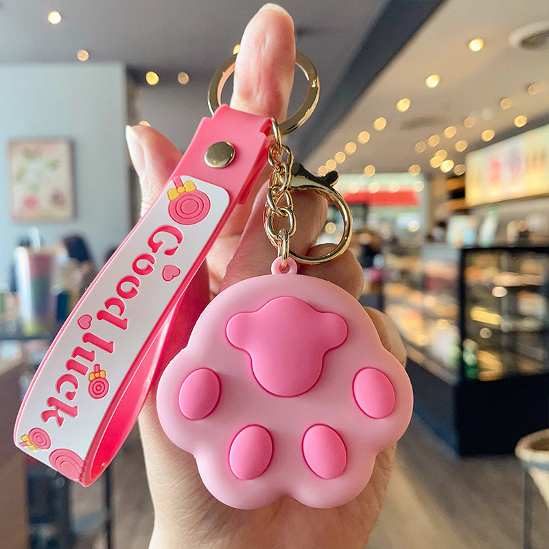 Wholesale PVC Cat Claw Keychains