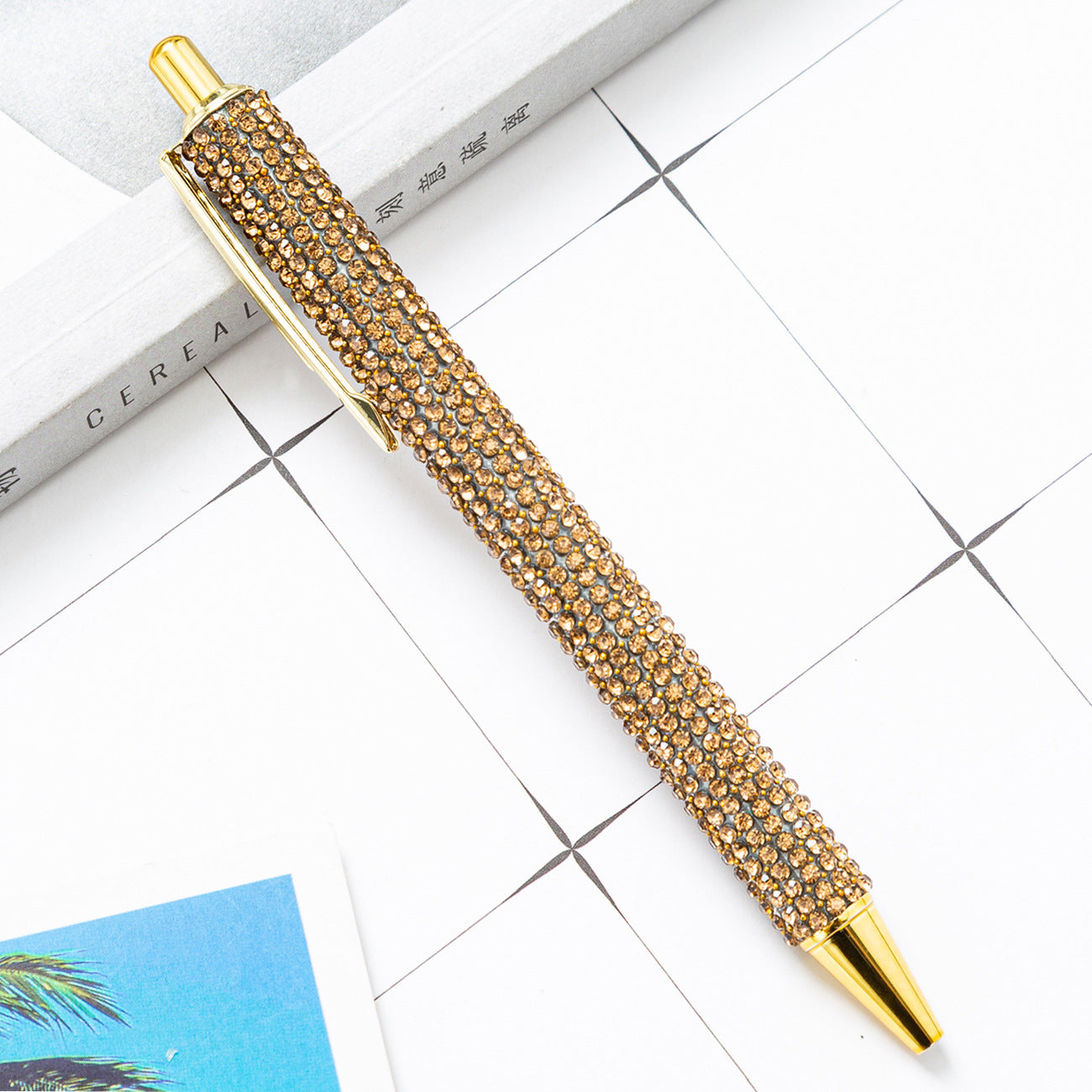 Wholesale Pressing Rhinestone Metal Pens