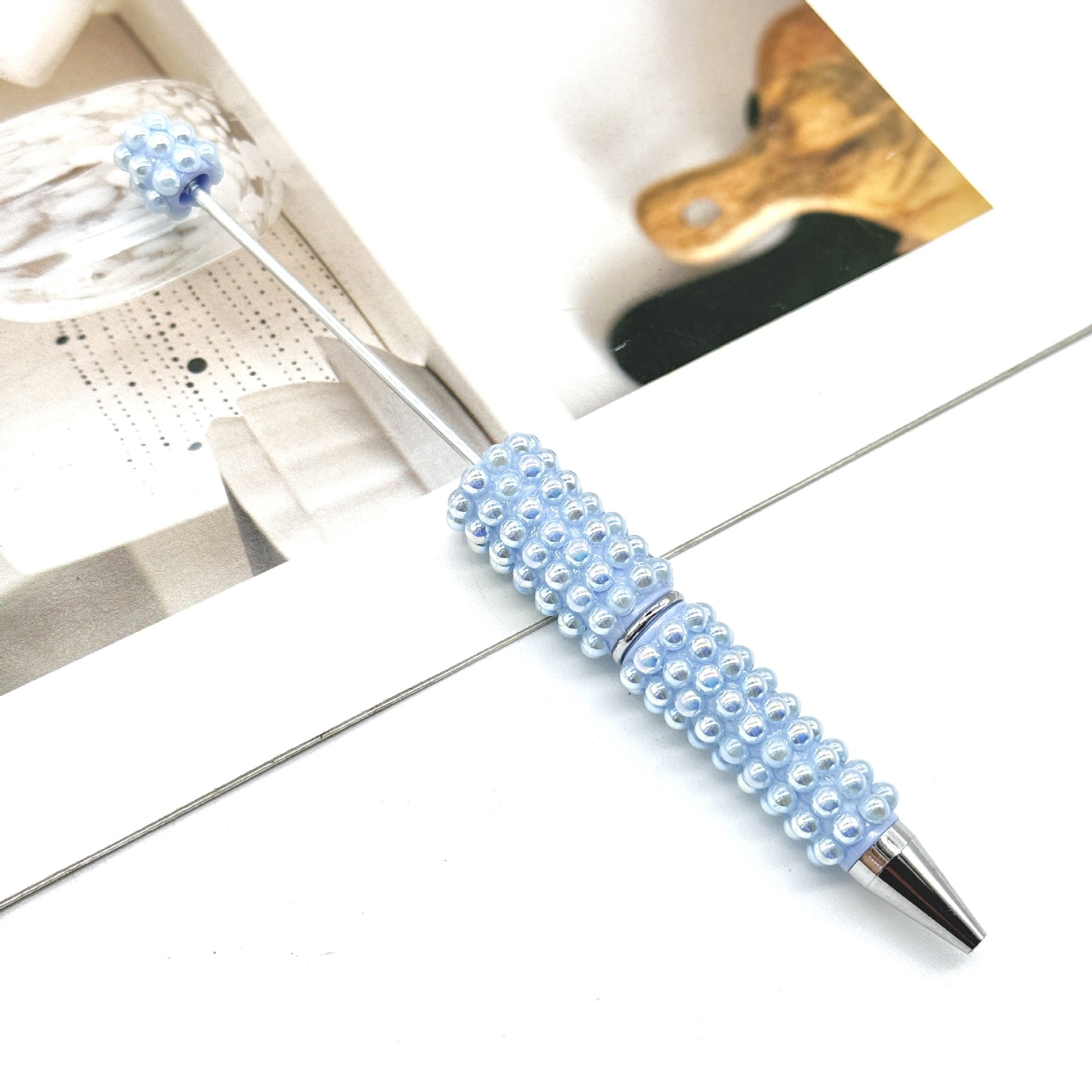 Wholesale DIY Pearl Full Diamond Beading Pen Full Coverage Pen Cap Pearl Heavy Industry