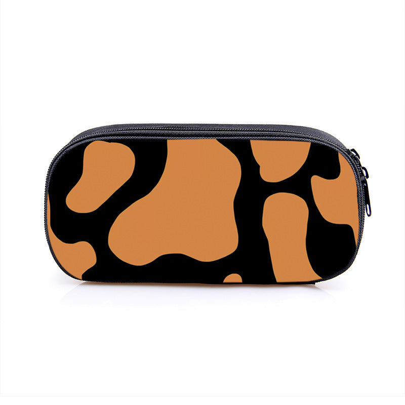 Wholesale Cow Pattern Series Simple Polyester Pencil Case