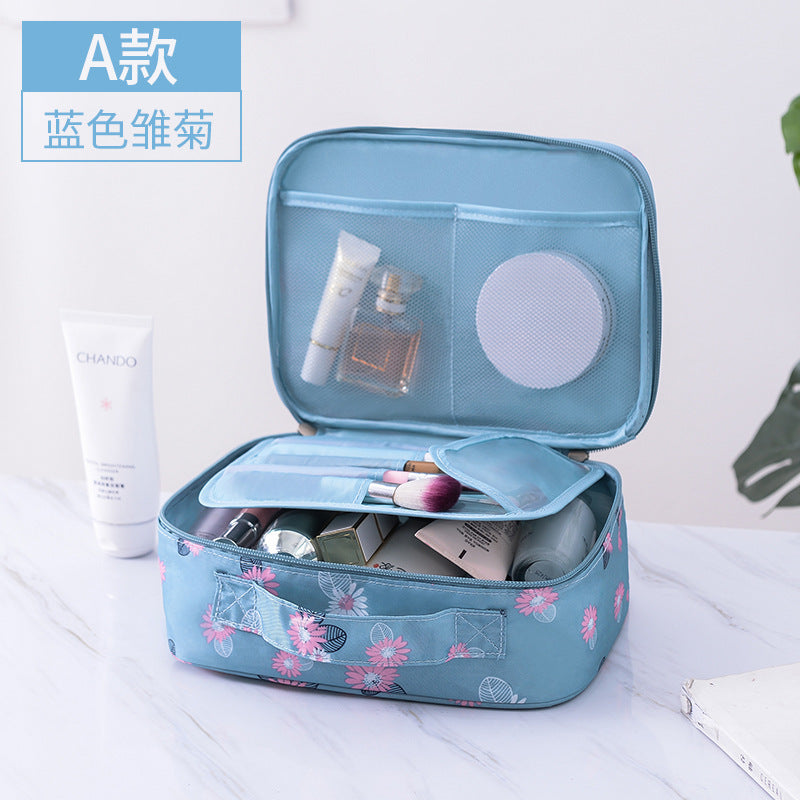 Wholesale Large Capacity Two-way Zipper Toiletry Bag Travel Portable Handbag