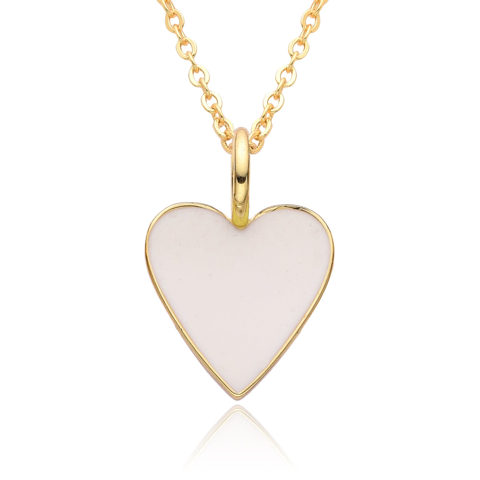 Wholesale Valentine's Day Love Oil Dripping Copper Plated 14K Real Gold Necklace