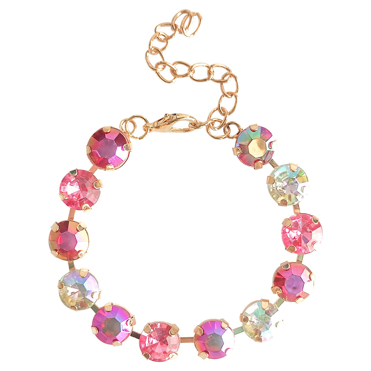 Wholesale Candy Color Inlaid Colorful Rhinestone Bracelet