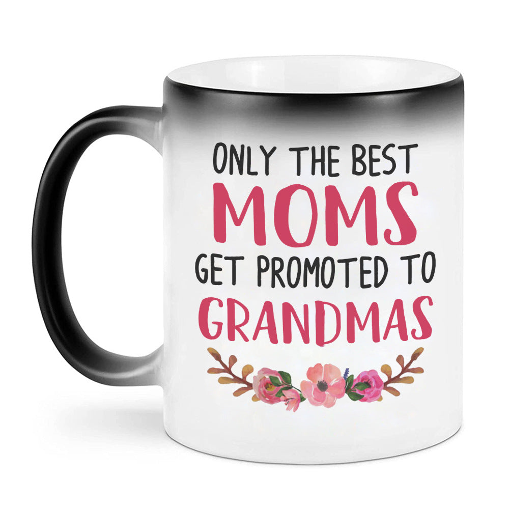 Wholesale Mother's Day MOM Temperature Sensitive Color Changing Ceramic Mugs