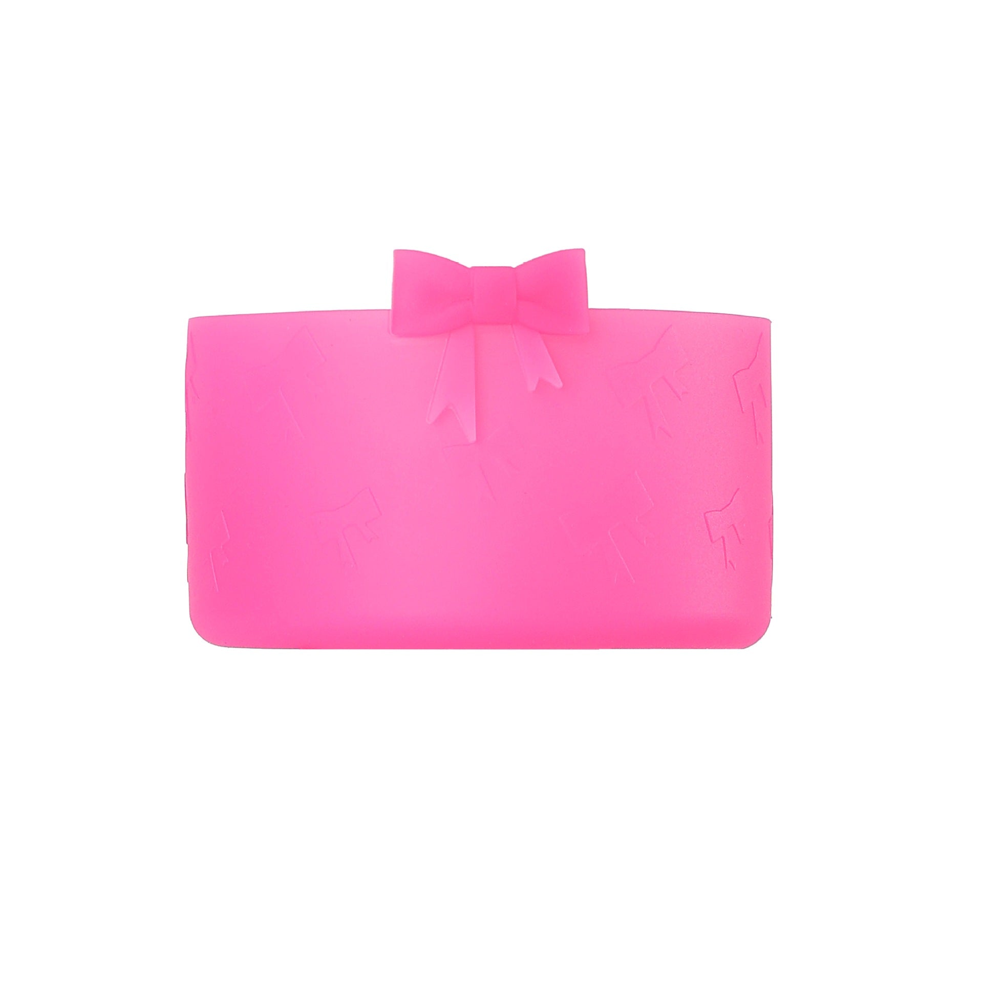 Wholesale new silicone cup cover non-slip cup cover three-dimensional bow 7.5CM ice bully cup universal base
