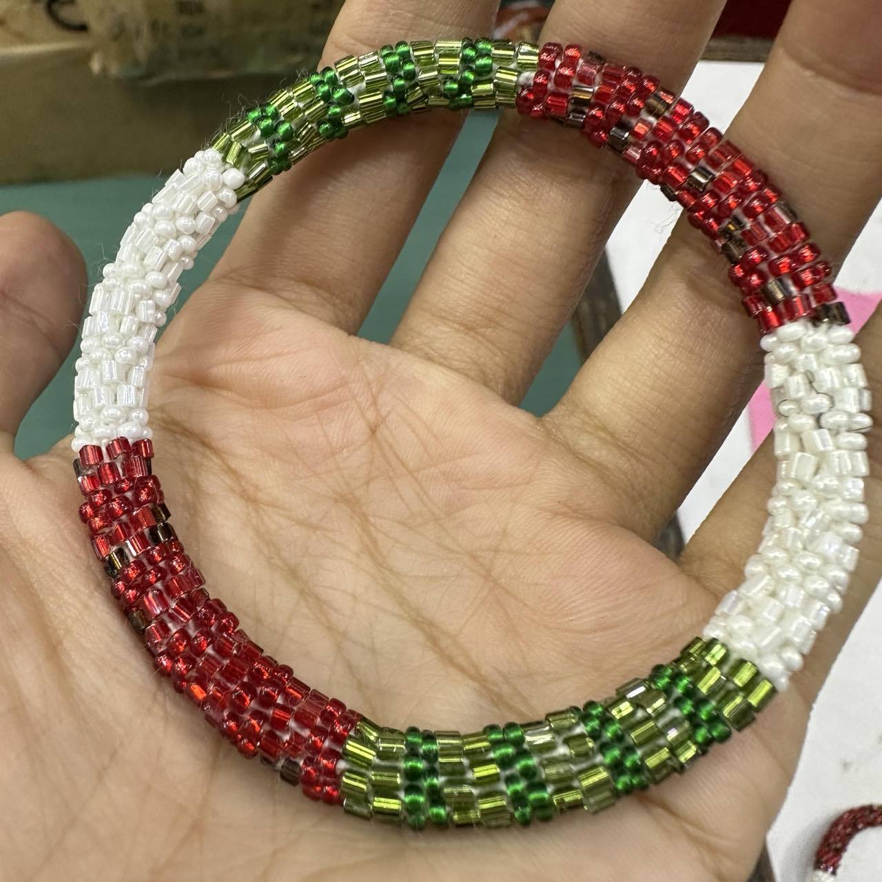 Wholesale Hand-woven Japanese Essential Oil Diffuser Beads Nepal Bracelet