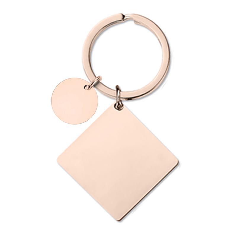 Wholesale Square Metal Keychain