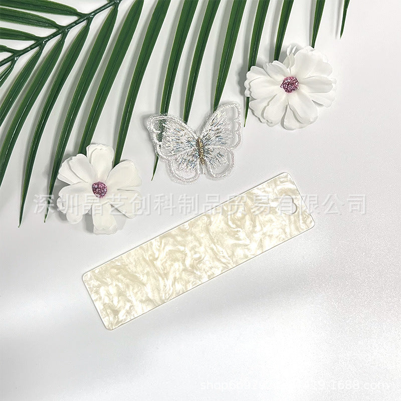 Wholesale 10pcs/pack water pattern board series acrylic bookmark DIY pendant