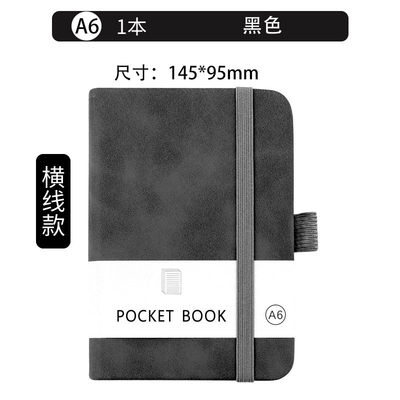 Wholesale A7 Mini PU Skin Strap Student Record NoteBook