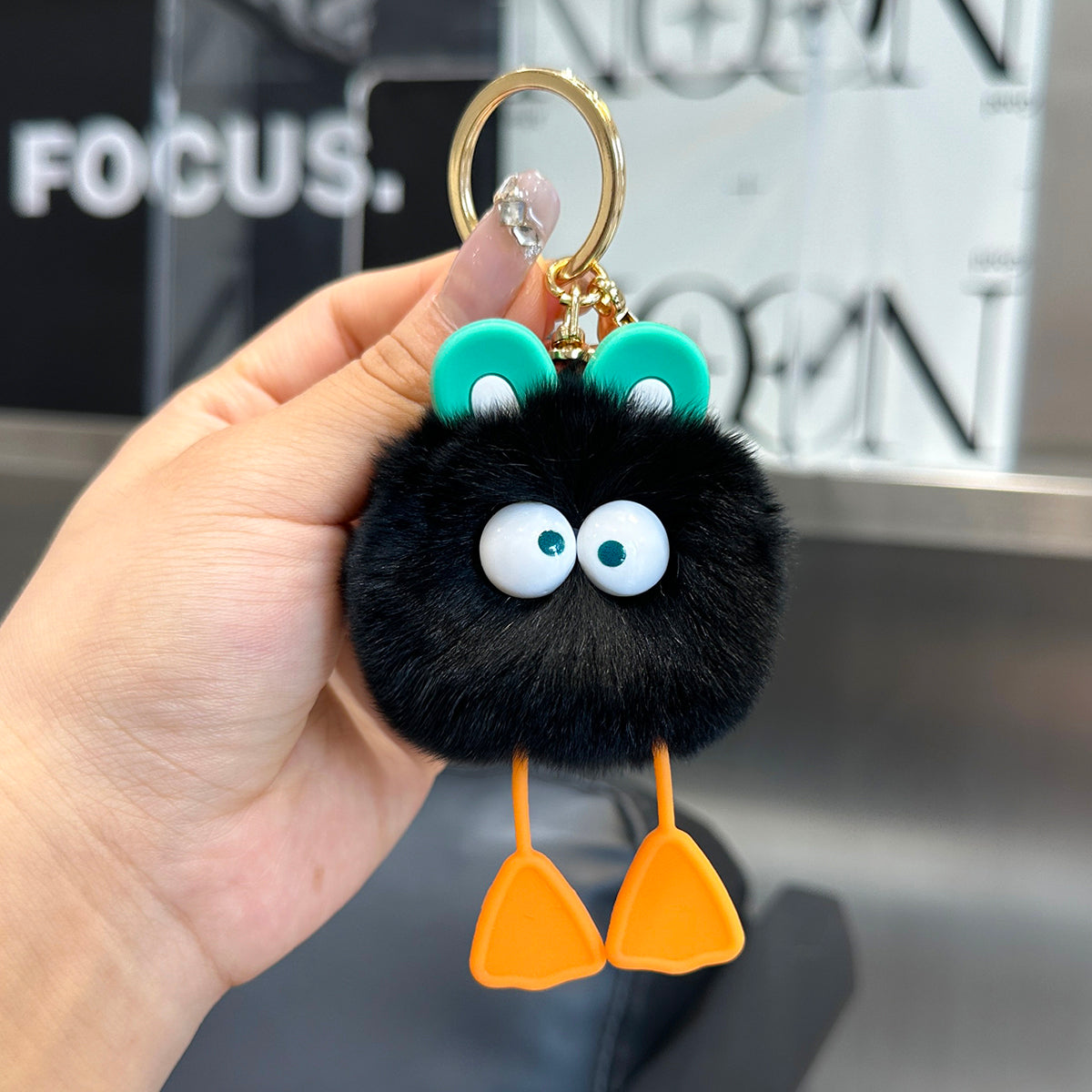 Wholesale Duck Plush Ball Keychain