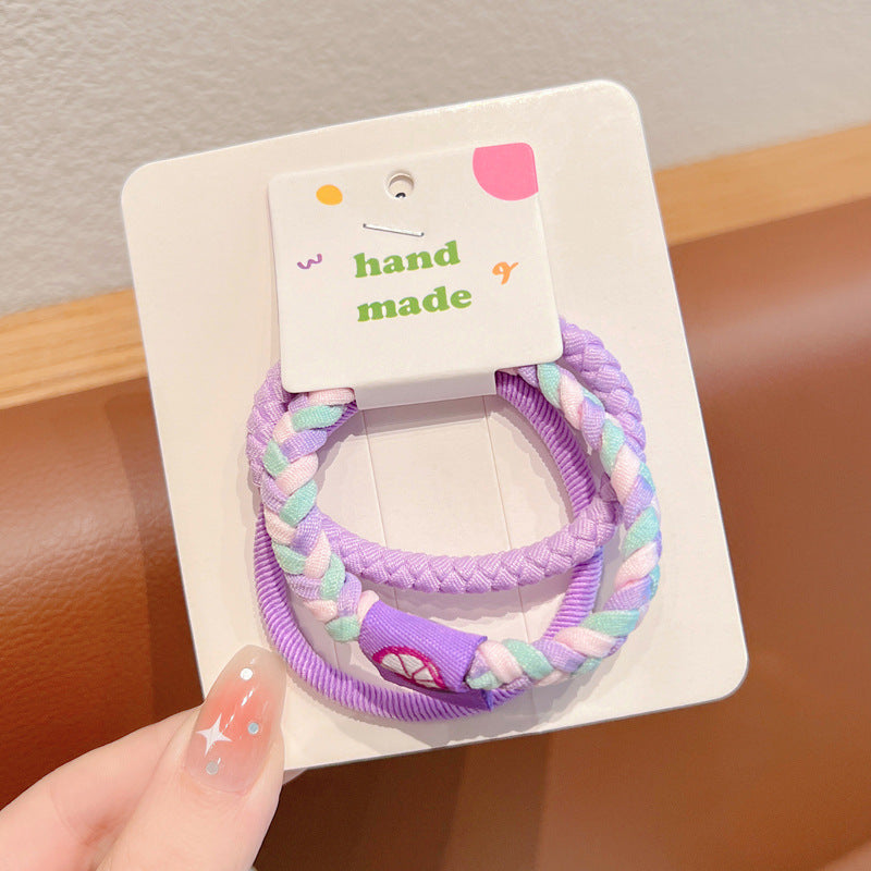 Wholesale Colored Large Circle Children's Hair Free Rubber Band Hair Rope
