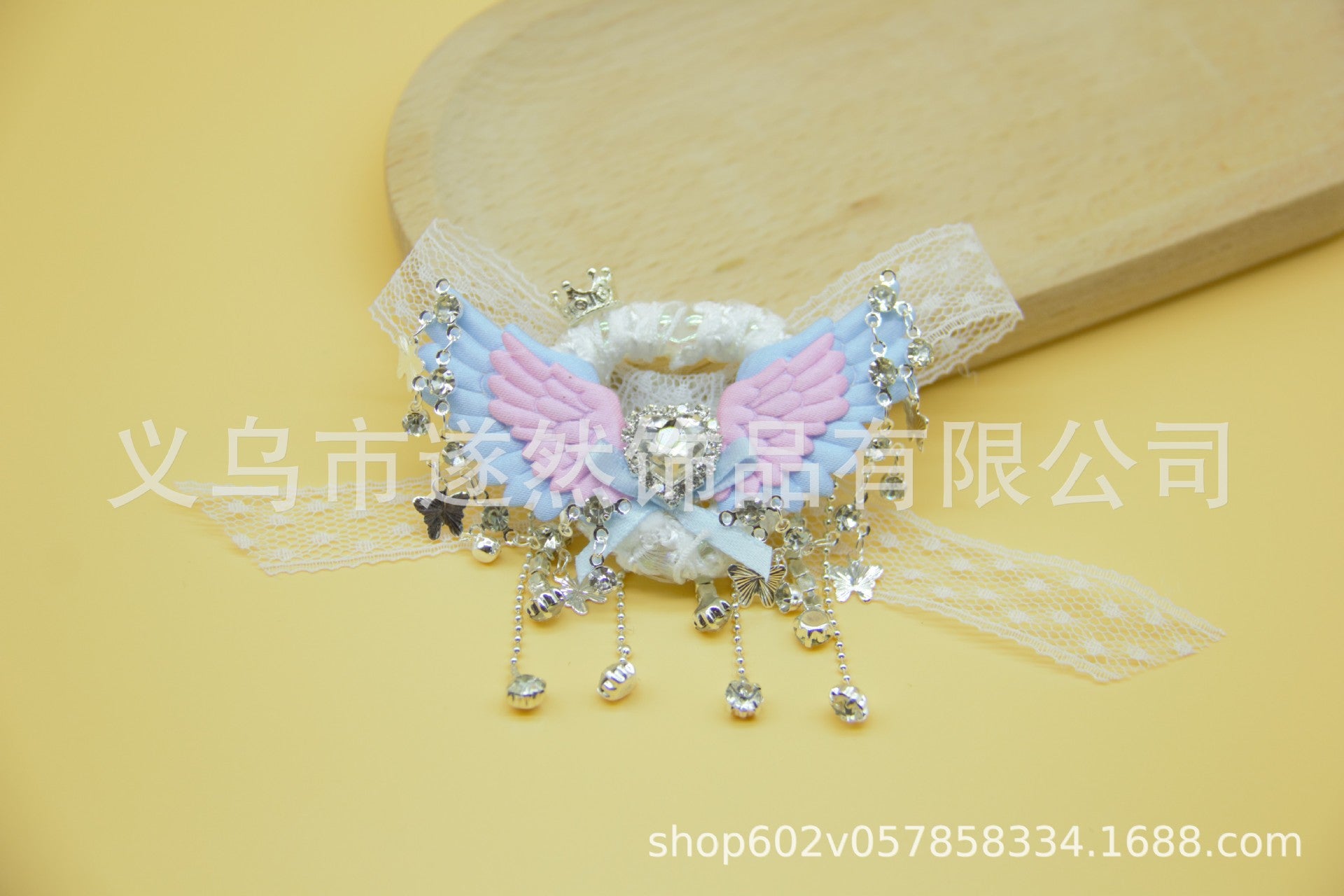 Wholesale 6pcs Heavy Industry High-quality Lace Bow Tassel Diamond DIY Jewelry Accessories